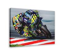 Moto Racing Wall Art Gift For Racing Lover MotoGP Poster Canvas Poster Wall Art Decor Print Picture Paintings for Living Room Bedroom Decoration 20x30inch(50x75cm)