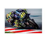 Moto Racing Wall Art Gift For Racing Lover MotoGP Poster Canvas Poster Wall Art Decor Print Picture Paintings for Living Room Bedroom Decoration 20x30inch(50x75cm)