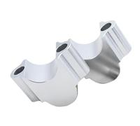 Moto Risers 28mm 1 1/8" 22mm 7/8" Universal Motorcycle Handlebar Riser Mount Handle Clamp Bar Risers Clamps(Silver,22mm)