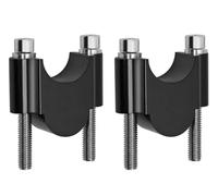 Moto Risers For LT250 For LT80 For Gsxr 750 For 600 1 Pair 28mm 1 1/8" 22mm 7/8" Motorcycle Handlebar Riser Bar Mount Handle Clamp Bar Risers Clamps(Black)