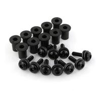 Moto Screw Set Compatible With Ducati For Panigale 899 959 1199 1299 10Pcs Motorbike Windshield Windscreen Deflectors Bolts Kits Screws Set(Black)