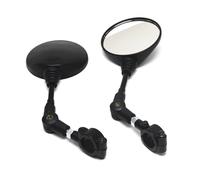 Moto Side Mirror Universal Motorcycle Rear View Mirror Handlebar Collapsible Round Shape Rearview Side Mirror Adjustable Rearview Mirrors Accessories