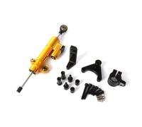 moto steering damper Compatible With Ducati For Hypermotard 950 SP Motorcycle Steering Damper Stabilizer Bracket Adjustable Accessories Universal(Yellow-Black)