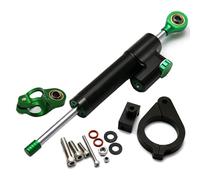 moto steering damper Compatible With F800 For F800GS 2008-2017 Motorcycle Damping Bracket Steering Stabilize Dampers Kit Adjustable Universal(Black-Green)
