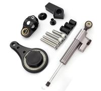 moto steering damper Compatible With Ninja For ZX6R For ZX636 2005 2006 Motorcycles Stabilizer Steering Damper Steering Mount Kit Universal Linear Damper(Grey)