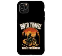MOTO TRAVEL TRUE FREEDOM vintage motorcycle vibes motobiker Case for iPhone 11 Pro Max