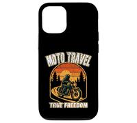 MOTO TRAVEL TRUE FREEDOM vintage motorcycle vibes motobiker Case for iPhone 12/12 Pro