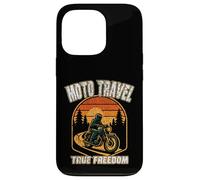 MOTO TRAVEL TRUE FREEDOM vintage motorcycle vibes motobiker Case for iPhone 13 Pro