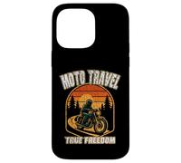MOTO TRAVEL TRUE FREEDOM vintage motorcycle vibes motobiker Case for iPhone 14 Pro Max