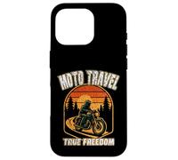 MOTO TRAVEL TRUE FREEDOM vintage motorcycle vibes motobiker Case for iPhone 16 Pro