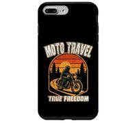 MOTO TRAVEL TRUE FREEDOM vintage motorcycle vibes motobiker Case for iPhone 7 Plus/8 Plus
