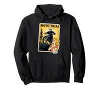 Moto Trial Skeleton Rider Art Pullover Hoodie