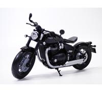 Moto TRIUMPH BOBBER Bonneville noir 1/12