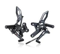 MOTO-TRON Motorcycle Accessories CNC Aluminum Rearsets Adjustable Foot Pegs Rear Sets Footrests Fit for Kawasaki H2SX SE 2018-2024