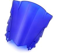 Moto WindScreen Windshield For YZF For R3 For R25 2014 2015 2016 2017 2018 Motobike Wind Deflector Motorcycle Accessory Windshield Windscreen Double Bubble(Blue)
