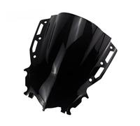Moto Windshield Wind For YZF R15 V4.0 2021 2022 21-22 For R15M For YZFR15 M V4 Motorcycle Black Visor Windshield Double Bubble Windscreen(Black)