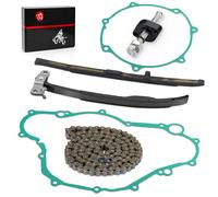 MOTO1988 Cam Timing Chain & Guides & Tensioner w/Gasket Compatible With Yamaha WR450F YZ450F YFZ450 YFZ450R YFZ450X 2003-2011