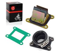 MOTO1988 Carb Joint Intake Manifold Boot and Intake Valve Reed for Kawasaki KX65 KX 65 2000-2016 OEM 16065-1366 12021-1015