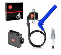 MOTO1988 CDI Box Ignition Coil Spark Plug and Cap Compatible with Polaris Predator 500 2005 2006 2007 3089613