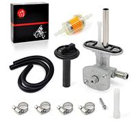 MOTO1988 Fuel Valve Petcock & Lever Compatible with YAMAHA Grizzly 350 Grizzly 660 Bruin 350 2002-2016 5KM-24500-10-00 1NS-F4524-00-00