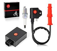 MOTO1988 Ignition Coil Spark Plug CDI Box Compatible with Polaris 2010-2014 Ranger 400 Polaris 2004-2009 Ranger 500 Polaris 2005&2009-2014 Sportsman 400 Polaris 2004-2008 Sportsman 500 OEM 3089238