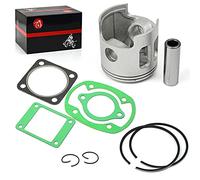 MOTO1988 Standard 68mm Piston Gasket Kit and Ring Compatible with Yamaha G1 2-Cycle Gas Golf Cart 1978-1989 J10-11631-00-96 J10-11610-00-00