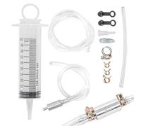 MOTO4U Motorcycle Brake Bleeder Kit, Hydraulic Disc Clutch Bleeding Kit,100ML Syringe with 50cm Hose & One Way Check Valve Tube Bleeding Tool, Motorcycle clutch, Brake Bleeder Tool