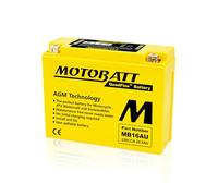 Motobatt MB16AU AGM Battery, Yellow