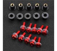 Motobike Aluminum Fairing Motorcycle Windscreen Screws Kit For Kawasaki For Z750 For Z800 For Z900 Fairing Bodywork Screws Bolts Nuts Kits Windshield Bolts Screws(Red)