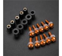 Motobike Aluminum Fairing Motorcycle Windshield Bolts Kit For Ducati 748 R/S 749 750 851 Monster 600 620 10PCS Monster Fairing Windscreen Fastener Screw Windshield Bolts Screws(Orange)