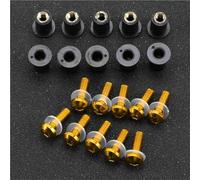 Motobike Aluminum Fairing Motorcycle Windshield Bolts Kit For DUCATI For MONSTER 749 848 999 1098 1098 S 1198 1198 S Fairing Nuts Screws Fastener Windshield Bolts Screws(Gold)