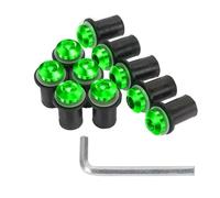 Motobike Fairing Bolt Motorcycle Windscreen Screws Kit For Kawasaki For VERSYS 300 650 1000 For VERSYS-300 Fairing Bodywork Screws Bolts Nuts Kits Fixing Mounting Kits(Green)