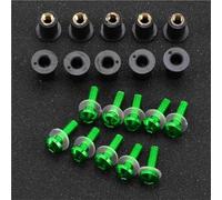 Motobike Fairing Bolt Motorcycle Windshield Bolts Kit For Aprilia For BUELL 1125CR 1125R XB12 XB12X Fairing Windscreen Fastener Screw Nuts Fixing Mounting Kits(Green)