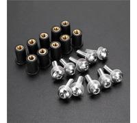 Motobike Fairing Bolt Motorcycle Windshield Bolts Kit For YA&MAHA R1 R7 YZFR6 YZFR3 YZFR1 YZFR7 Fairing Windscreen Fastener Screw Nuts Fixing Mounting Kits(Silver)
