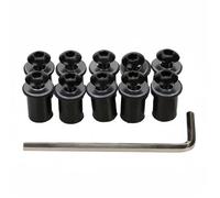Motobike Fairing Bolt Motorcycle Windshield Bolts Kit For YA&MAHA YZF R15 R25 R125 R 15 25 125 Windscreen Screws Nuts Set Mounting Fastener Fixing Mounting Kits(Black)