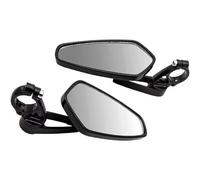Motobike Rearview Mirror 1 Pair 7/8" 22mm Motorcycle Rearview Mirrors Universal Motorcycle Side Mirrors Bar End Handlebar Rearview Side Mirrors Accessories(White)