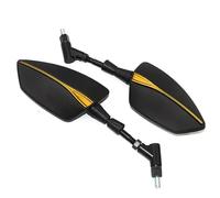 Motobike Rearview Mirror Compatible With Benelli For TRK502 For TRK502X For TRK251 Motorcycle Side Mirror Rearview Mirrors Universal Motorcycle Bar End Mirrors(Yellow)