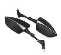 Motobike Rearview Mirror Compatible With Benelli For TRK502 For TRK502X For TRK251 Motorcycle Side Mirror Rearview Mirrors Universal Motorcycle Bar End Mirrors(Silver)