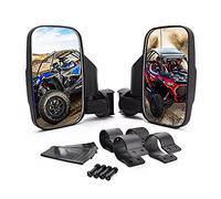 Motobiker UTV Side View Mirrors with 1.75" or 2" Roll Bar Cage, Adjustable Rear View Side Mirror Compatible with Polaris RZR,Kwasaki Teryx, Deere Gator, Yamaha Rhino and YXZ, RZR 2022