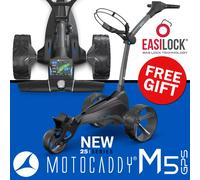 Motocaddy M5 Golf GPS Standard Lithium Electric Golf Trolley, 18 hole, Graphite, One Size | American Golf
