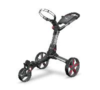 Motocaddy 2025 QB2 PUSH 3 Wheel Push Golf Trolley - RED