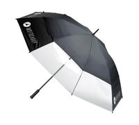 Motocaddy Clearview Double Canopy Golf Umbrella Black Clear Panel