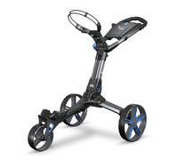 Motocaddy QB2 Cube Compact Folding Push Golf Trolley - Charcoal / Blue
