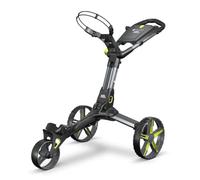 Motocaddy QB2 Cube Compact Folding Push Golf Trolley Charcoal / Lime | Compact Golf Trolley