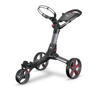 Motocaddy QB2 Cube Compact Folding Push Golf Trolley - Charcoal / Red