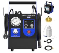 MOTOCOCHE Automatic Brake Bleeder Kit 220V - F109 Pulsating Brake Fluid Bleeder with 0.5-2.5Bar Adjustable Pressure, 52mm Main Cylinder Adapter & 1L Brake Fluid Bottle, Single Person Operable
