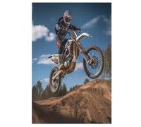 Motocross 1000 Piece Jigsaw Puzzles for Adults Wooden Puzzle Challenging Game Family for Gifts （78×53cm）