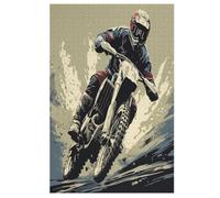 Motocross 1000 Pieces of Puzzles for Adults And Children - Wooden Puzzles, Stress Relief Games And Unique Gifts （78×53cm）