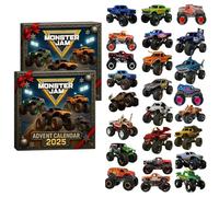 Motocross Advent Calendar 2025, 24 Days Christmas Countdown with with Mini Dirt Bikes, Racer Figures & Gear Charms Ornaments, 2D Acrylic Motorcycle Decor for Motocross Lovers (Black Pack of 2)