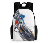 Motocross Bike 3D Printed School Bookbags Children's Backpacks School Bag for Boys Girls Elementary And Middle 42x30.5cm